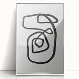 Mid Century Modern Art | Retro Minimalist Geometric Line Art Decor