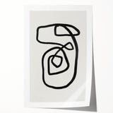 Mid Century Modern Art | Retro Minimalist Geometric Line Art Decor