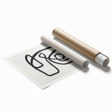 Mid Century Modern Art | Retro Minimalist Geometric Line Art Decor