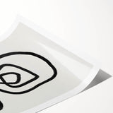 Mid Century Modern Art | Retro Minimalist Geometric Line Art Decor