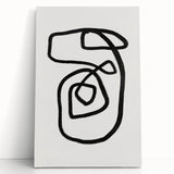 Mid Century Modern Art | Retro Minimalist Geometric Line Art Decor