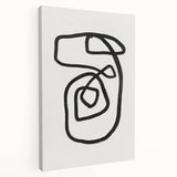 Mid Century Modern Art | Retro Minimalist Geometric Line Art Decor