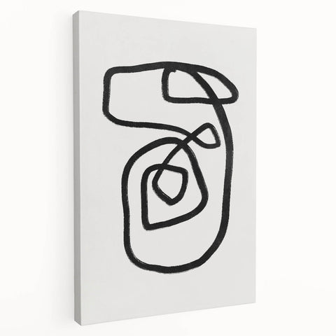 Mid Century Modern Art | Retro Minimalist Geometric Line Art Decor