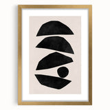 Mid Century Modern Art | Geometric Minimalist Abstract Wall Decor
