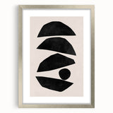Mid Century Modern Art | Geometric Minimalist Abstract Wall Decor