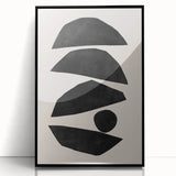 Mid Century Modern Art | Geometric Minimalist Abstract Wall Decor