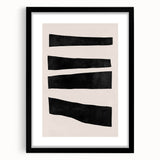 Mid Century Modern Art | Minimalist Geometric Stripe Wall Decor