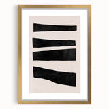 Mid Century Modern Art | Minimalist Geometric Stripe Wall Decor