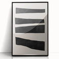 Mid Century Modern Art | Minimalist Geometric Stripe Wall Decor