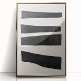 Mid Century Modern Art | Minimalist Geometric Stripe Wall Decor