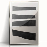 Mid Century Modern Art | Minimalist Geometric Stripe Wall Decor