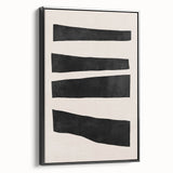 Mid Century Modern Art | Minimalist Geometric Stripe Wall Decor