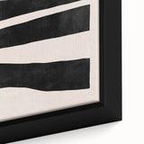 Mid Century Modern Art | Minimalist Geometric Stripe Wall Decor