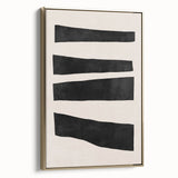 Mid Century Modern Art | Minimalist Geometric Stripe Wall Decor