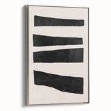 Mid Century Modern Art | Minimalist Geometric Stripe Wall Decor