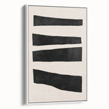 Mid Century Modern Art | Minimalist Geometric Stripe Wall Decor