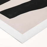 Mid Century Modern Art | Minimalist Geometric Stripe Wall Decor