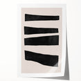 Mid Century Modern Art | Minimalist Geometric Stripe Wall Decor
