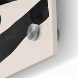 Mid Century Modern Art | Geometric Minimalist Stripe & Circle Wall Decor