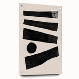 Mid Century Modern Art | Geometric Minimalist Stripe & Circle Wall Decor