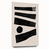 Mid Century Modern Art | Geometric Minimalist Stripe & Circle Wall Decor