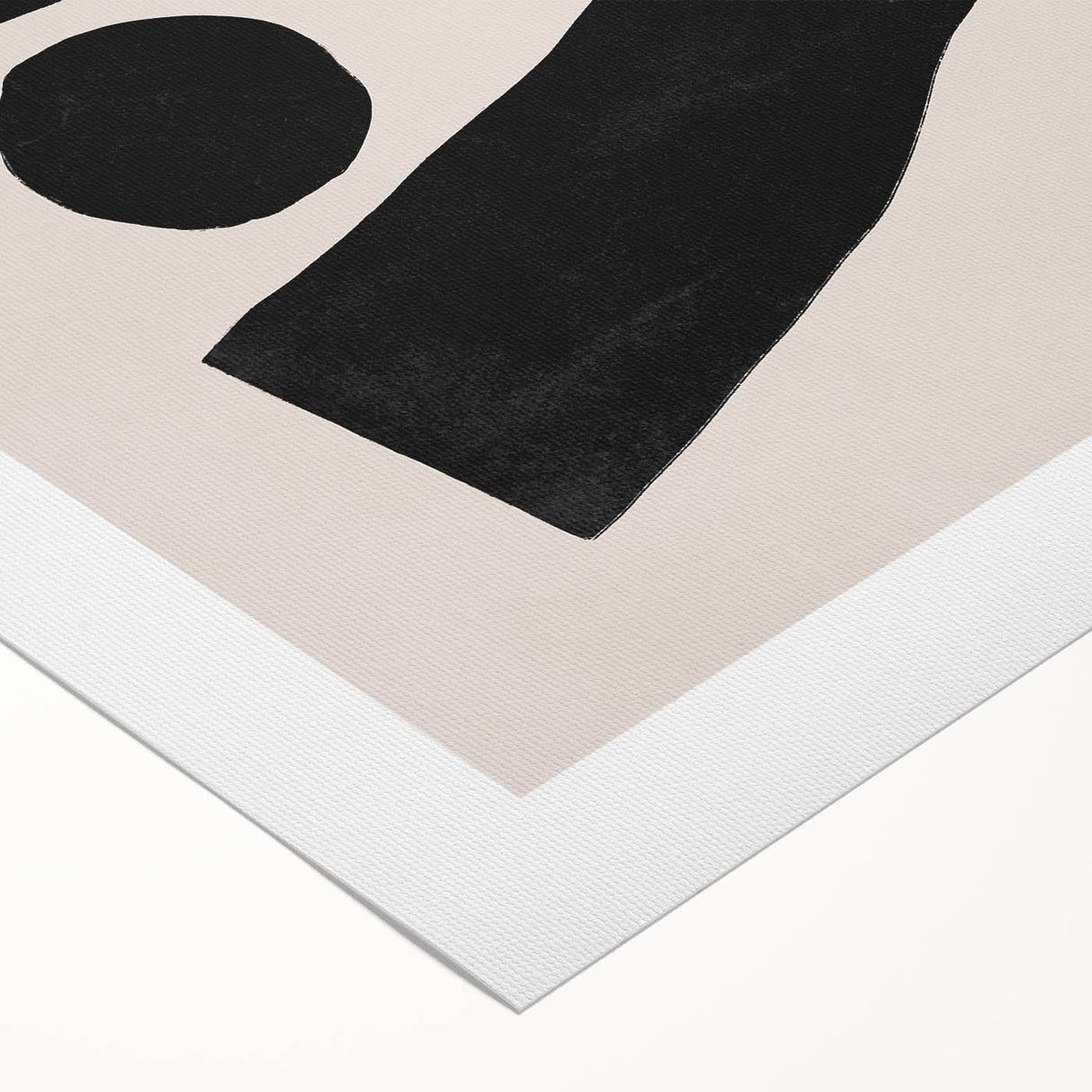 Mid Century Modern Art | Geometric Minimalist Stripe & Circle Wall Decor