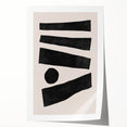 Mid Century Modern Art | Geometric Minimalist Stripe & Circle Wall Decor