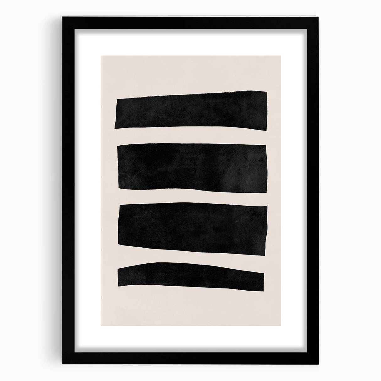 Mid Century Modern Art | Minimalist Geometric Stripe Wall Decor