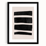 Mid Century Modern Art | Minimalist Geometric Stripe Wall Decor