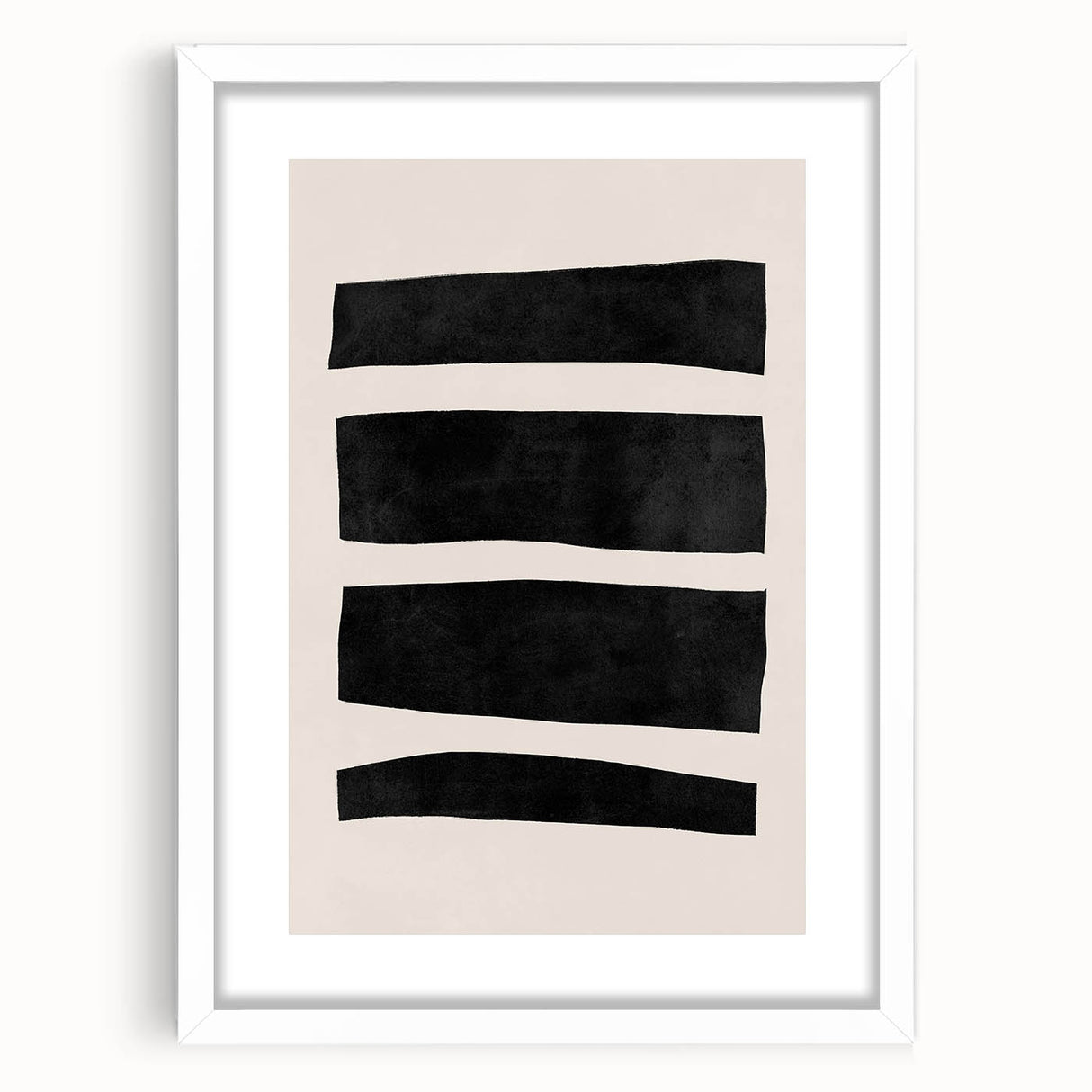 Mid Century Modern Art | Minimalist Geometric Stripe Wall Decor