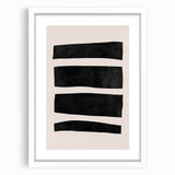 Mid Century Modern Art | Minimalist Geometric Stripe Wall Decor