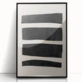 Mid Century Modern Art | Minimalist Geometric Stripe Wall Decor