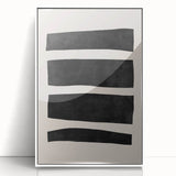 Mid Century Modern Art | Minimalist Geometric Stripe Wall Decor