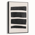 Mid Century Modern Art | Minimalist Geometric Stripe Wall Decor