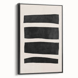 Mid Century Modern Art | Minimalist Geometric Stripe Wall Decor