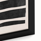 Mid Century Modern Art | Minimalist Geometric Stripe Wall Decor