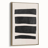 Mid Century Modern Art | Minimalist Geometric Stripe Wall Decor
