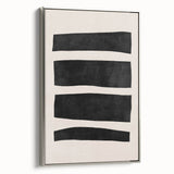 Mid Century Modern Art | Minimalist Geometric Stripe Wall Decor