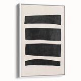 Mid Century Modern Art | Minimalist Geometric Stripe Wall Decor