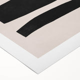 Mid Century Modern Art | Minimalist Geometric Stripe Wall Decor