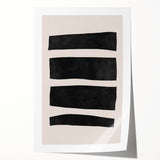 Mid Century Modern Art | Minimalist Geometric Stripe Wall Decor