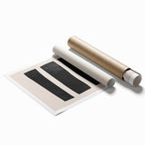 Mid Century Modern Art | Minimalist Geometric Stripe Wall Decor