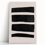 Mid Century Modern Art | Minimalist Geometric Stripe Wall Decor