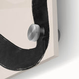 Mid Century Modern Art | Minimalist Abstract Black Line Wall Decor