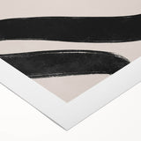 Mid Century Modern Art | Minimalist Abstract Black Line Wall Decor