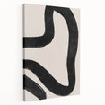 Mid Century Modern Art | Minimalist Abstract Black Line Wall Decor