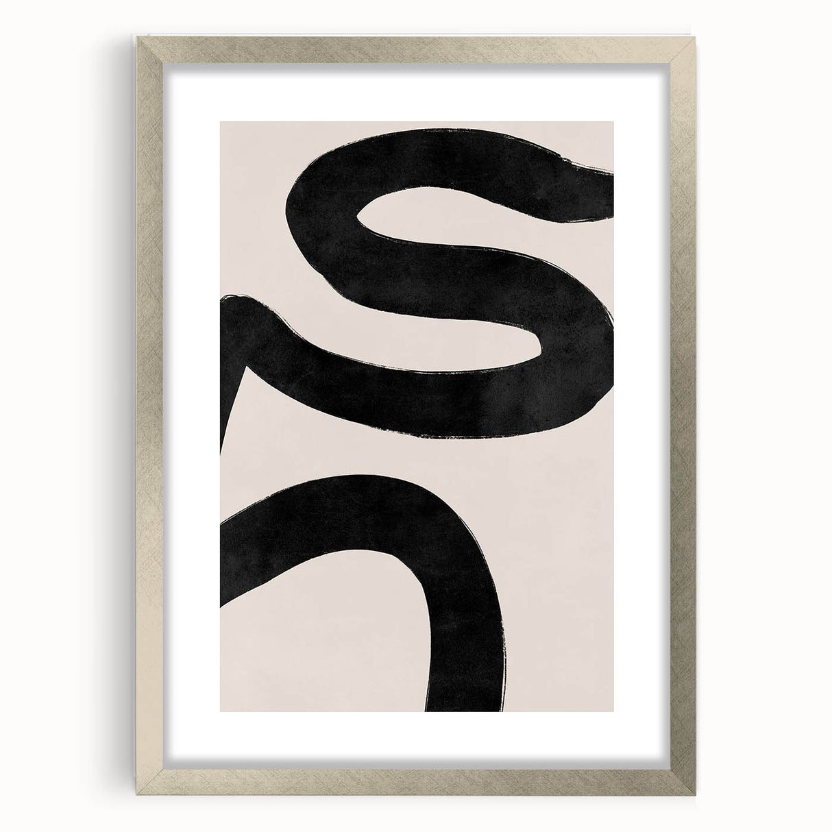 Mid Century Modern Art | Bold Abstract Minimalist Line Wall Decor