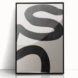 Mid Century Modern Art | Bold Abstract Minimalist Line Wall Decor