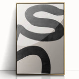 Mid Century Modern Art | Bold Abstract Minimalist Line Wall Decor