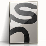 Mid Century Modern Art | Bold Abstract Minimalist Line Wall Decor